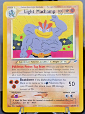 Vintage Light Machamp 25/105 Neo Destiny Pokémon Card LP