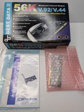 Best Data Windows Internet Phone Modem PCI 56HP 56 Kbps V.92/V.44.READ