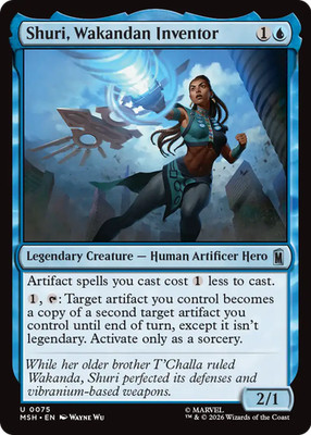 x1 Shuri, Wakandan Inventor MSH Marvel Super Heroes MTG 75 M/NM 1x