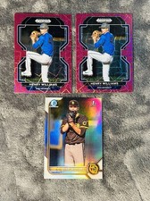 Henry Williams 2022 Bowman Draft 1st Refractor & Prizm Draft Picks Pink Velocity