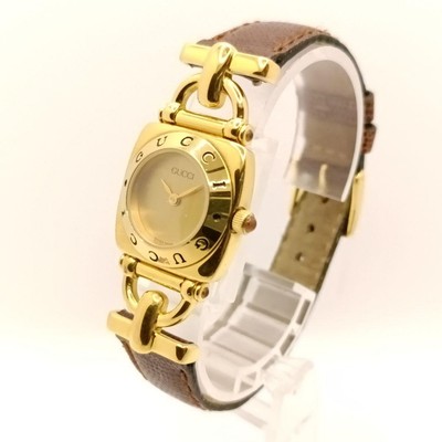 Gucci Gold Timepiece with Brown Face Gucci G Brown Dial Gold-tone Ladies Watch - Etsy main image 3