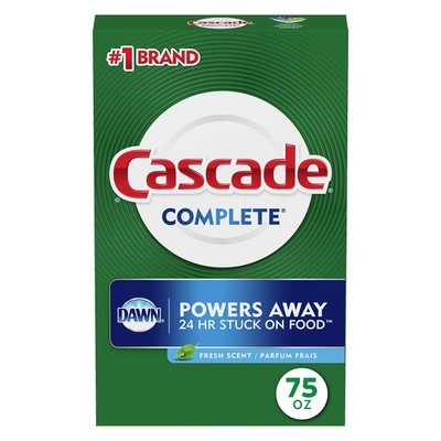 Cascade Complete Powder Dishwasher Detergent, 75 Ounce (Pack of 1), White 