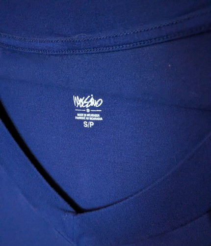Women's New Navy Blue Mossimo V-Neck Cap Sleeve T Shirt Size S/P - Picture 3 of 4