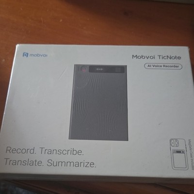 Mobvoi TicNote NE-79 AI Voice Recorder 64GB Gray Bluetooth Phone Call Recording