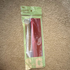 4pc Plastic Wide Tooth Hair Comb Set, Multicolor Flat Unisex All Hair Types