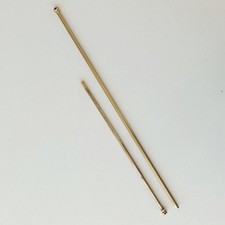 Paire ancienne tringle à rideaux laiton télescopique longueur 39.cm - Vintage