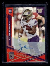 2020 Panini Chronicles Draft Picks #15 Salvon Ahmed Elite Rookies Sigs Red #/75