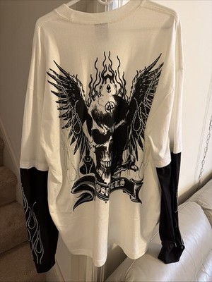 Lost Hills Long Sleeve Shirt With Rhinestones Down The Srm And In