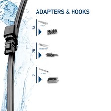 Wischblatt hinten Flachbalkenwischblatt HELLA Rear für u.a. ALPINA B3 Kombi