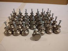 35 Pack Kitchen Cabinet Knobs Nickel Zinc Brushed Drawer Pulls - Door Used Solid