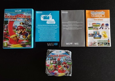 Paper Mario Color Splash Nintendo Wii U PAL Spanien Portugal Wie Neu!