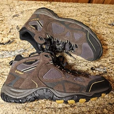 Hi-Tec Total Terrain Mens SZ 11 Brown Waterproof Work Outdoor Hiking Boot