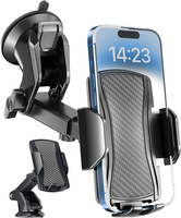 Auto Handyhalterung Saugnapf 360° Kfz Halter Armaturenbrett Windschutzscheibe 4-