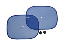 Auto Sonnenschutz Seitenfenster 2 Stück Kinder KFZ PKW Sonnenblende blau