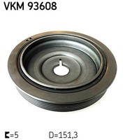 SKF Riemenscheibe Kurbelwelle VKM 93608 151,3Mm FüR Mercedes Citan Tourer W415 2
