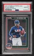 2022 USA Baseball Stars & Stripes Longevity Elijah Green #55 PSA 10 GEM MT 04t5