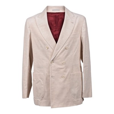 BRUNELLO CUCINELLI MEN'S CASHMERE  DOUBLE-BREASTED CORDUROY BLAZER MSRP $4100