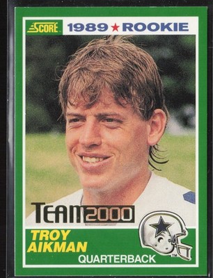 2000 Score #TM02 Troy Aikman Team 2000 Green #/200