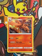 Carte Pokemon Charizard Holo 5/18 Detective Pikachu inglese quasi nuove