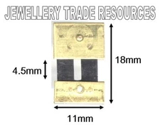 CLOCK SUSPENSION SPRING TOP QUALITY STEEL & BRASS 18mm Long x 11mm Wide