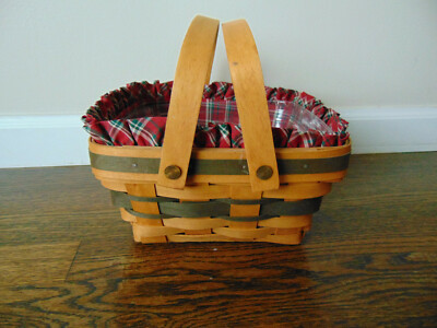 LONGABERGER SQUARE BASKET DOUBLE HANDLES 1993