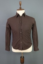 Burberry London Brown Nova Check Long Sleeve Button Down Shirt Size M