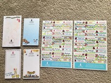NEW Nice St Jude Children's Hospital 2 Sticker Sheets 4 Notepads Scratchpads