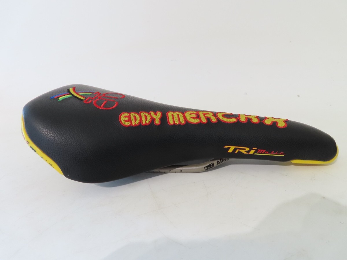 Selle Italia 1998 Eddy Merckx Tri-matic black Smooth Leather Fec