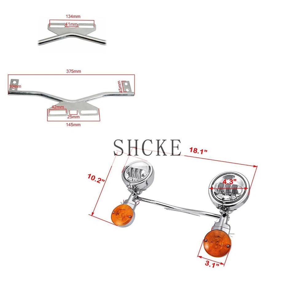 LED 通路转向信号灯条适用于铃木大道 M109R C90T M50 M90 S40 — 第 4/4 张图片
