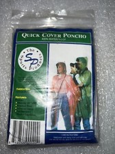 Rain Poncho, Emergency Universal Pocket Size. Rain  Wind Protecting