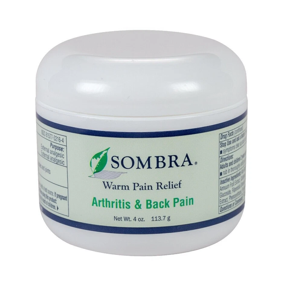 MILS Sombra Warm Pain Relief for Arthritis & Back pain 4oz Jar