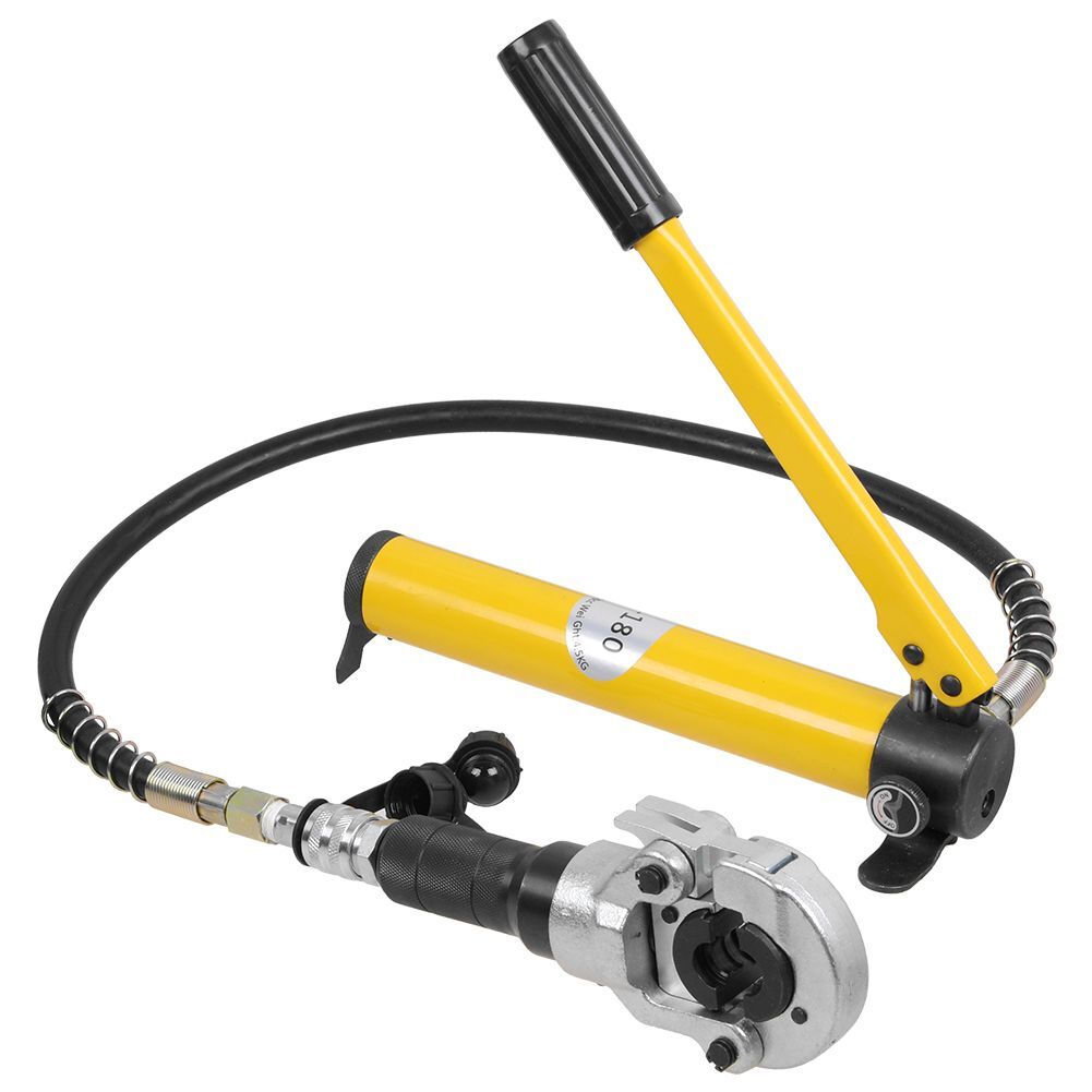 Hydraulische Crimpzange 6t Manuell - Mit 9 Pressbacken V12-28mm & TH16-32mm - Für PEX, Kupferrohre