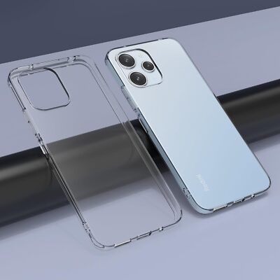 Cover Per Xiaomi Redmi 12 Con 3 Pezzi Pellicola Vetro Temperato, Custodia In Morbida Silicone Liquido, Sottile E Antiurto Con Rivestimento In Microfibra AntiGraffio, Blu - Foto 7