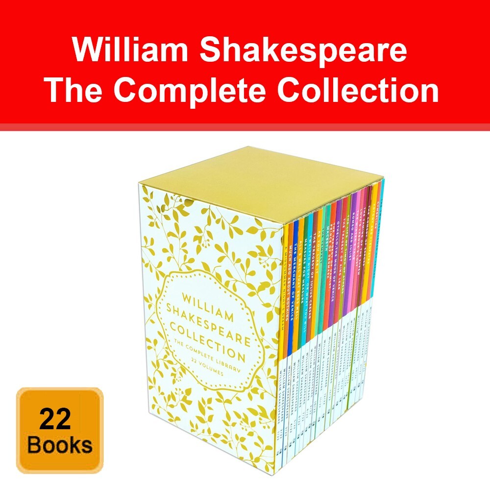 William Shakespeare Complete Collection 22 Books Set Romeo and Juliet, Macbeth