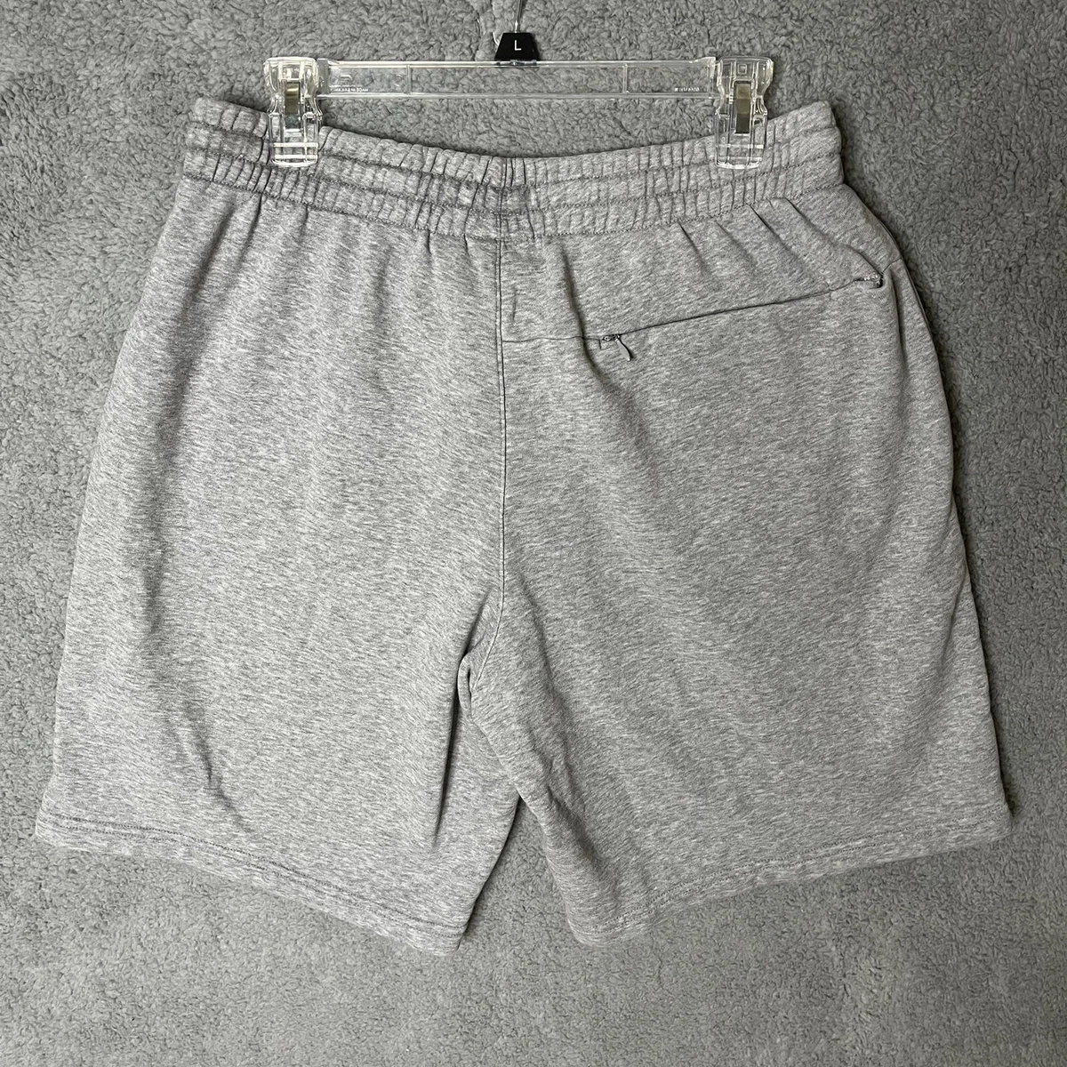 Adidas Athletic Sweat Shorts Mens Medium Heather Gray Yard Look