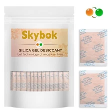 🆕 2 Gram 100 Pcs Silica Gel Packets Premium Desiccant Packs Storage Moisture