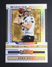 2019 PANINI CONTENDERS WINNING TICKET #WT-8 DREW BREES GOLD /49 SAINTS NRMT/MINT