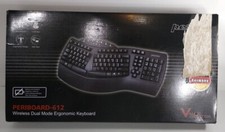 Perixx Periboard 612 Wireless Ergonomic Keyboard, Dual Band, Plug  Play, Black