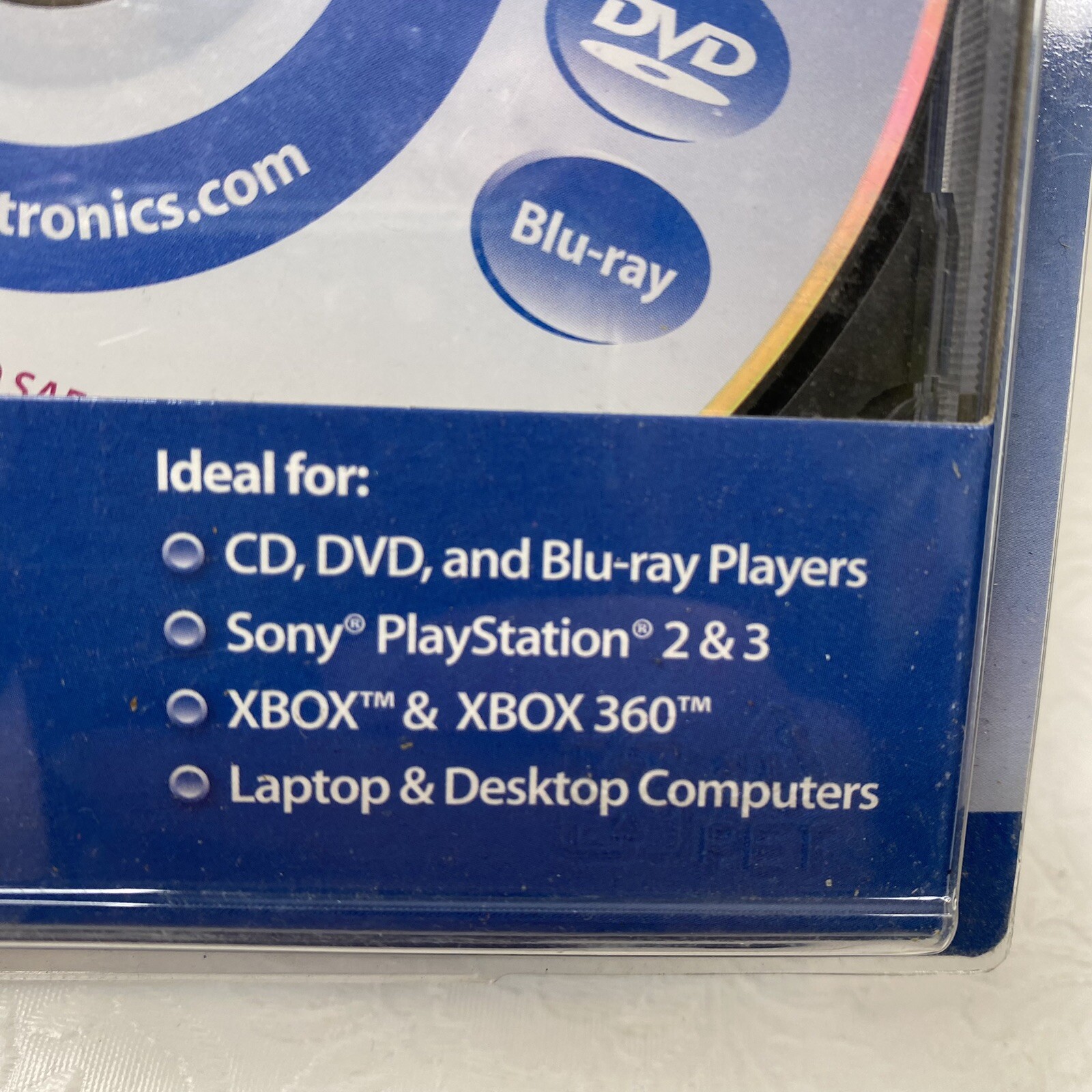 Endust CD DVD Blu Ray Lens Cleaner Disc for Video Games Electronics