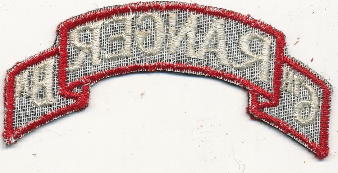 6th Ranger Battalion scroll patch WWII era make wool felt close