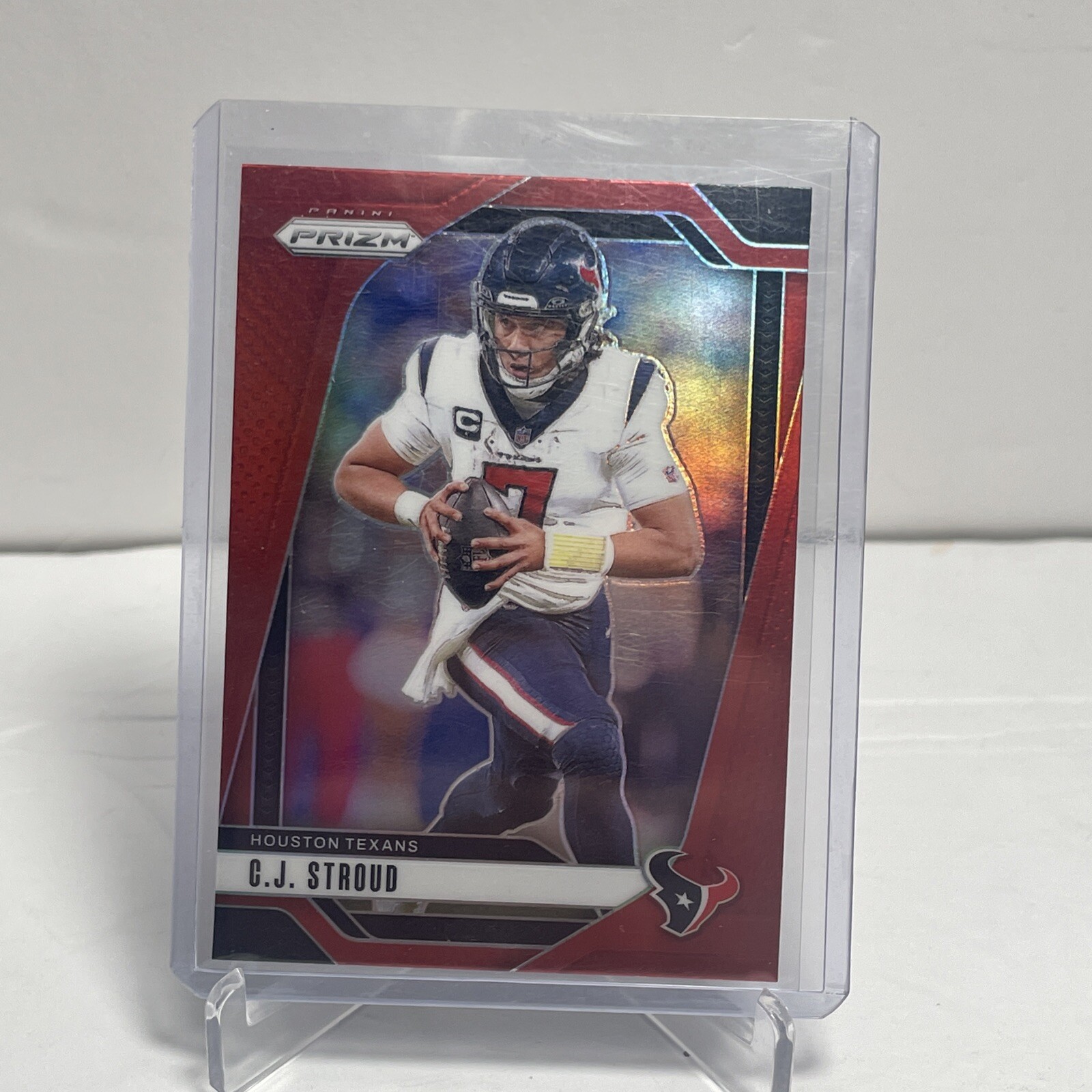 2024 Panini Prizm Football #111 C.J. Stroud Retail Red Prizm SSP - Texans