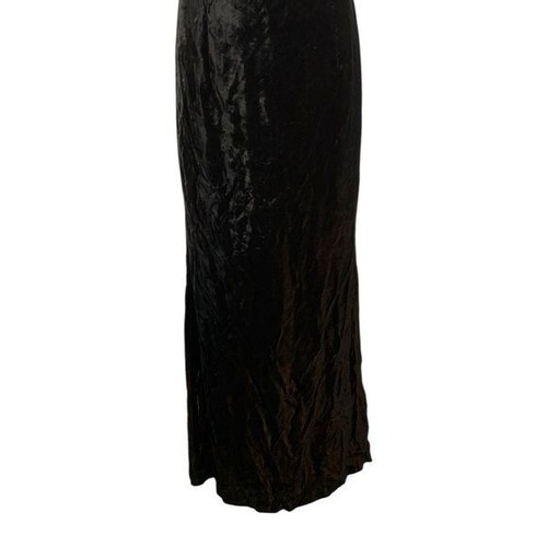 Vintage Gianni Versace Womens Velvet Square neck Long Sleeveless Maxi Dress Gown - Picture 6 of 8
