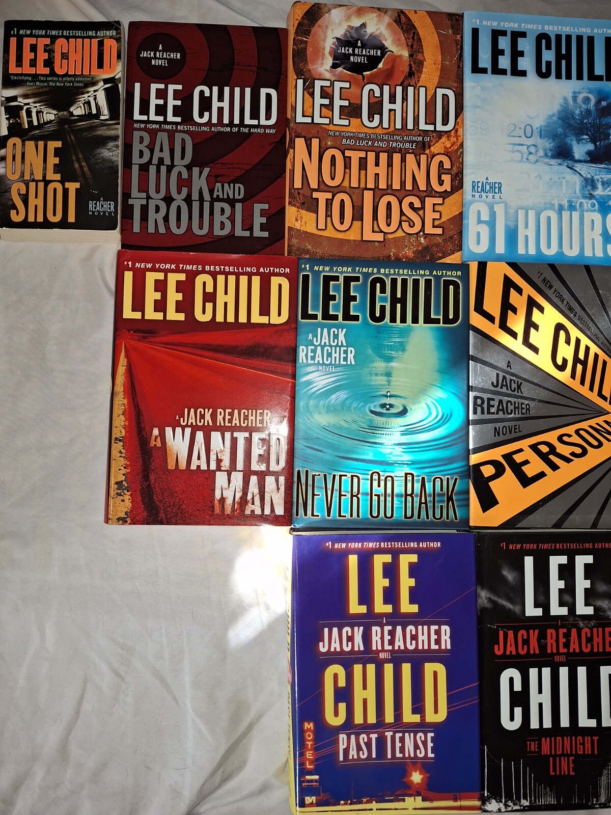 Lot Of 15 Lee Child Books Jack Reacher Novels 14 HC 1 PB, 12 1ST