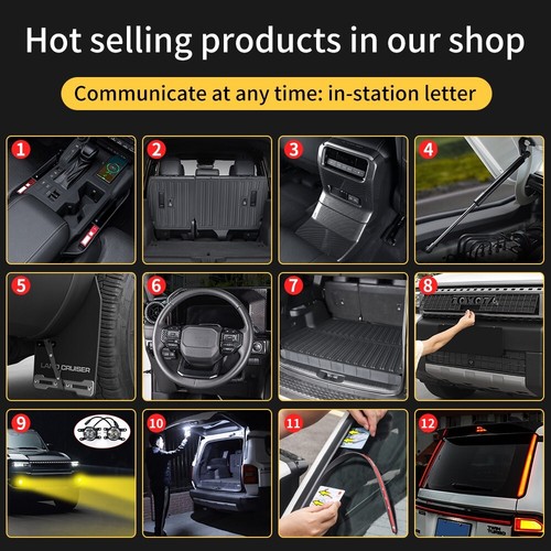 For 2024 2025 Toyota Land Cruiser 250 LC250 Accessories Floor Mats/Trunk Mats - Picture 7 of 14