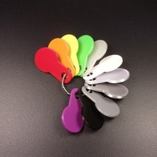 4 x Einkaufswagenchip Schlicht, Robust SOFORT abziehbarer Einkaufswagenl&ouml;ser