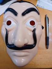 Salvador Dali Plastic Halloween Mask 13" X 10" X 2"