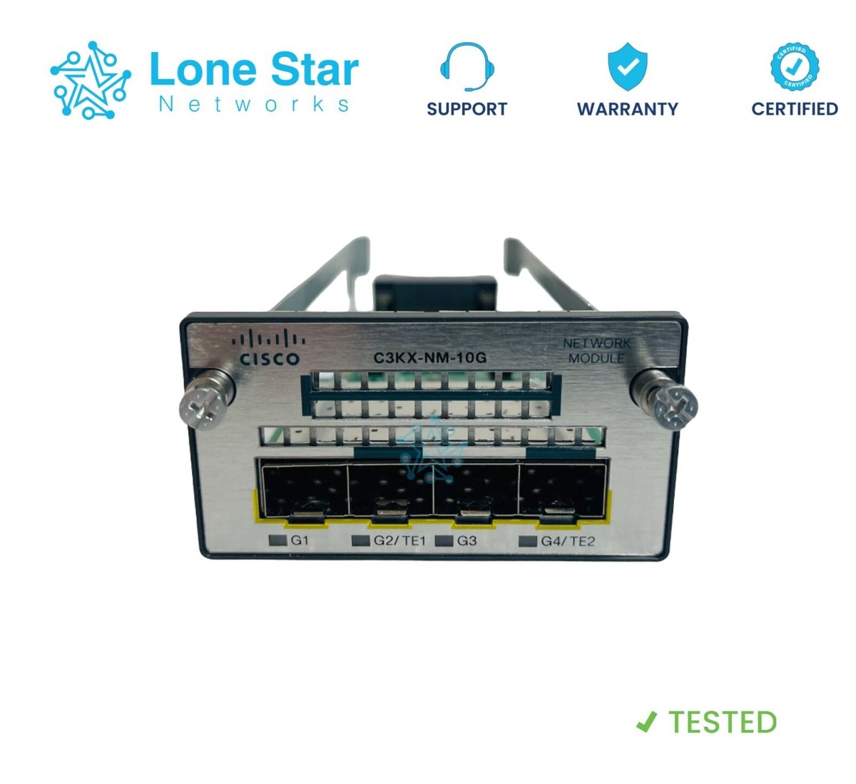 Cisco C3KX-NM-10G 4-Port SFP 10G Expansion Module 3750-X / 3560-X