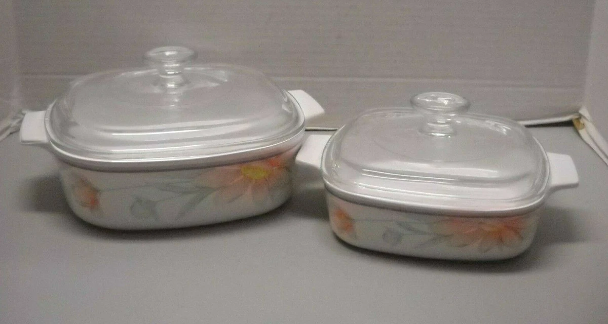 Corningware peach floral cheap