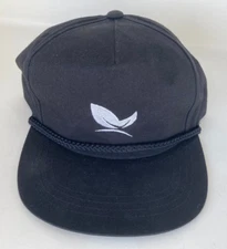 The Classics Yupoong Hat Black Snapback Cap - Black Under Bill