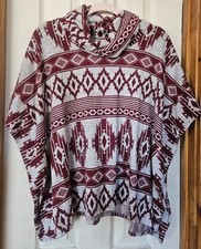 NANA Made In USA Southwestern Aztec Pancho Lots of Stretch One Size